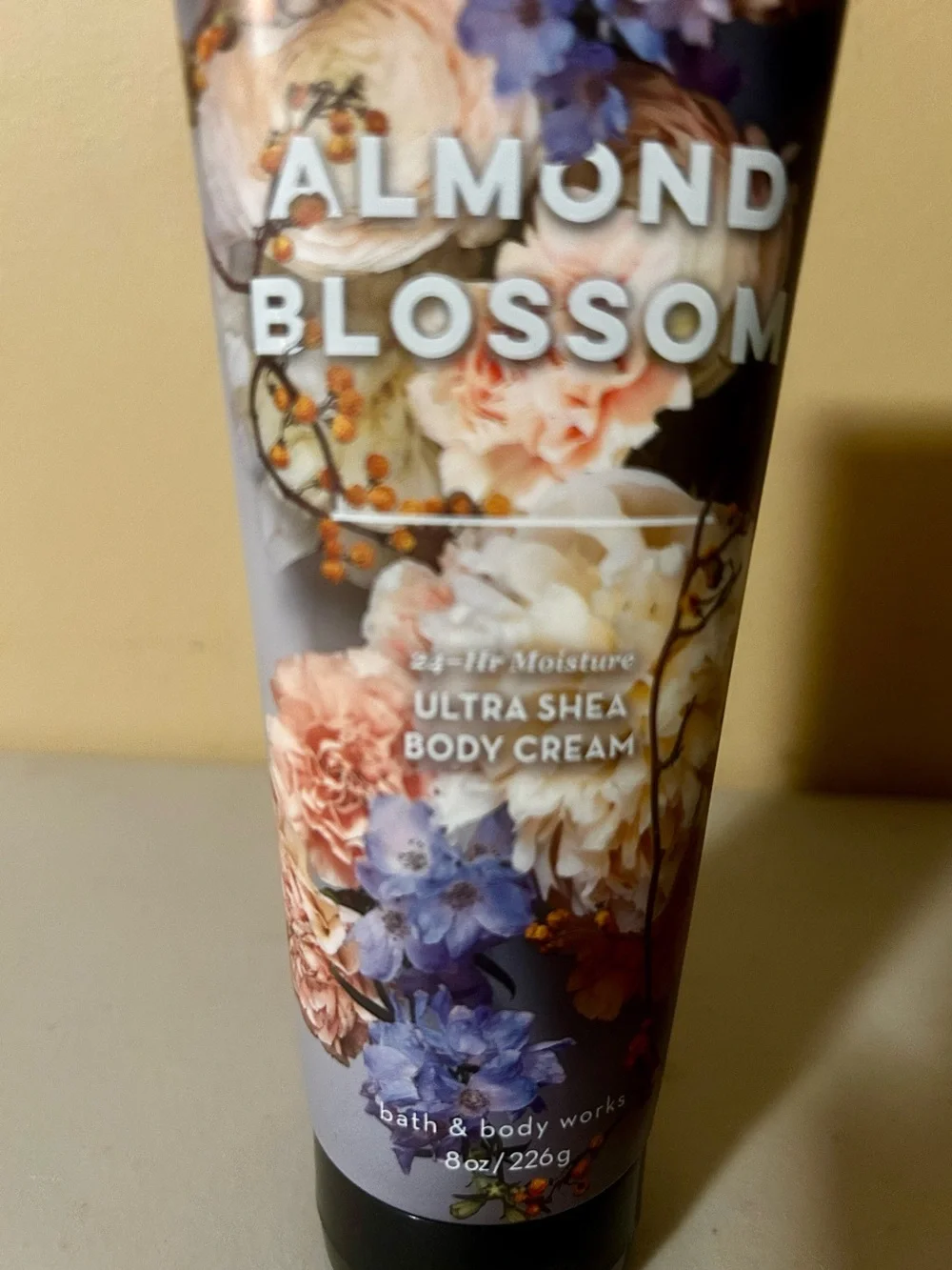 Bath & Body Works Almond Blossom Body Cream - Lavender, Peach, Blue Floral - Picture 2 of 3